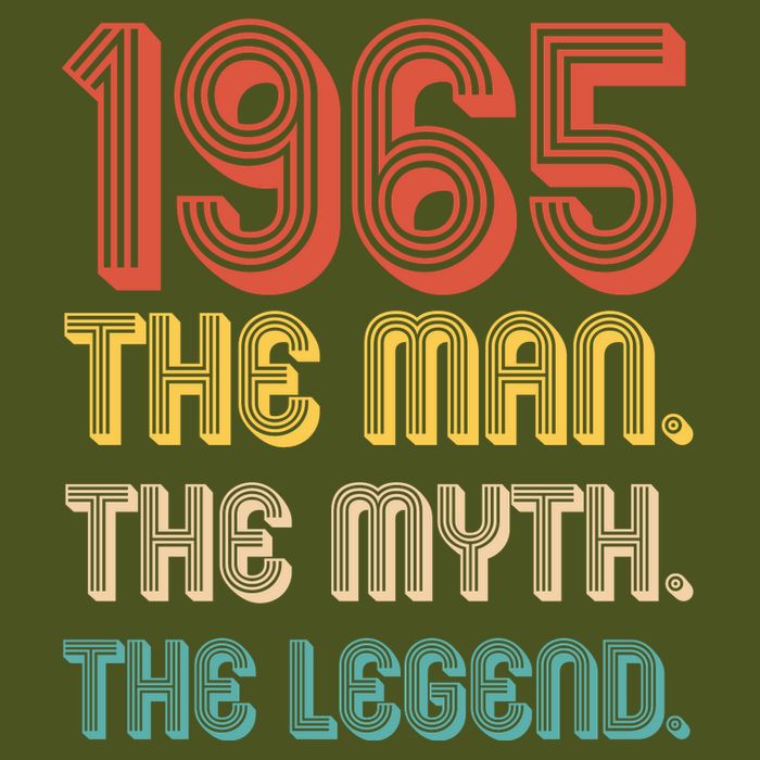 The Man The Myth The Legend 1965 60th Birthday T-Shirt