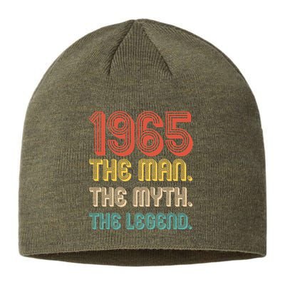 The Man The Myth The Legend 1965 60th Birthday Sustainable Beanie