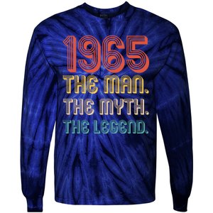 The Man The Myth The Legend 1965 60th Birthday Tie-Dye Long Sleeve Shirt