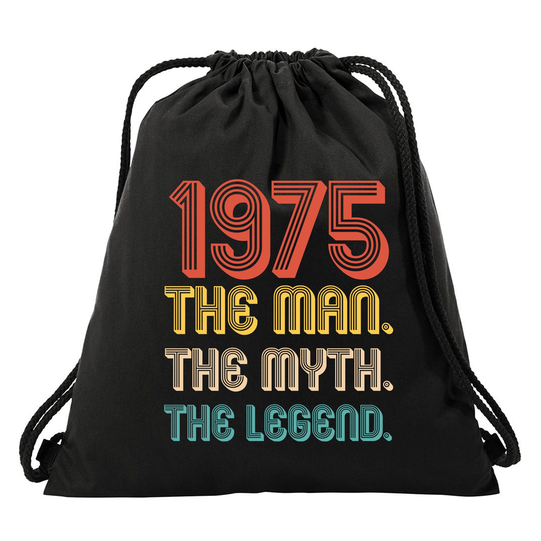 The Man The Myth The Legend 1975 50th Birthday Drawstring Bag