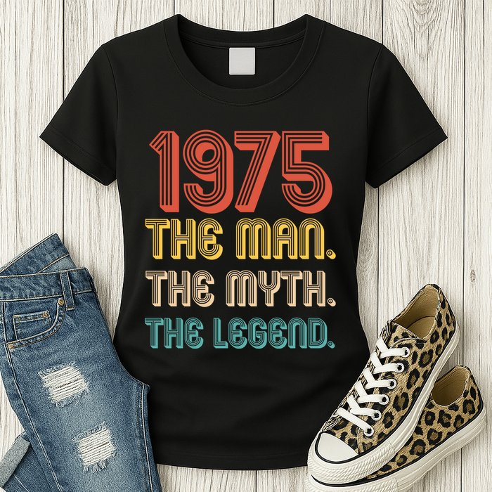 The Man The Myth The Legend 1975 50th Birthday Womens T-Shirt