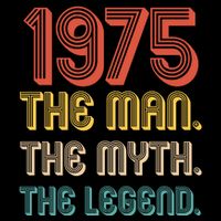 The Man The Myth The Legend 1975 50th Birthday Womens T-Shirt