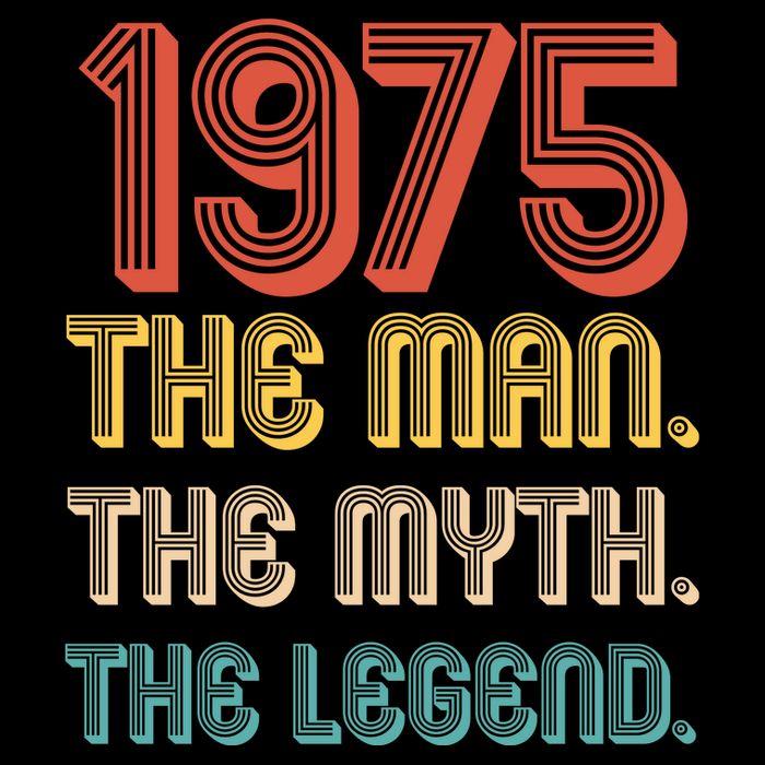 The Man The Myth The Legend 1975 50th Birthday Womens T-Shirt
