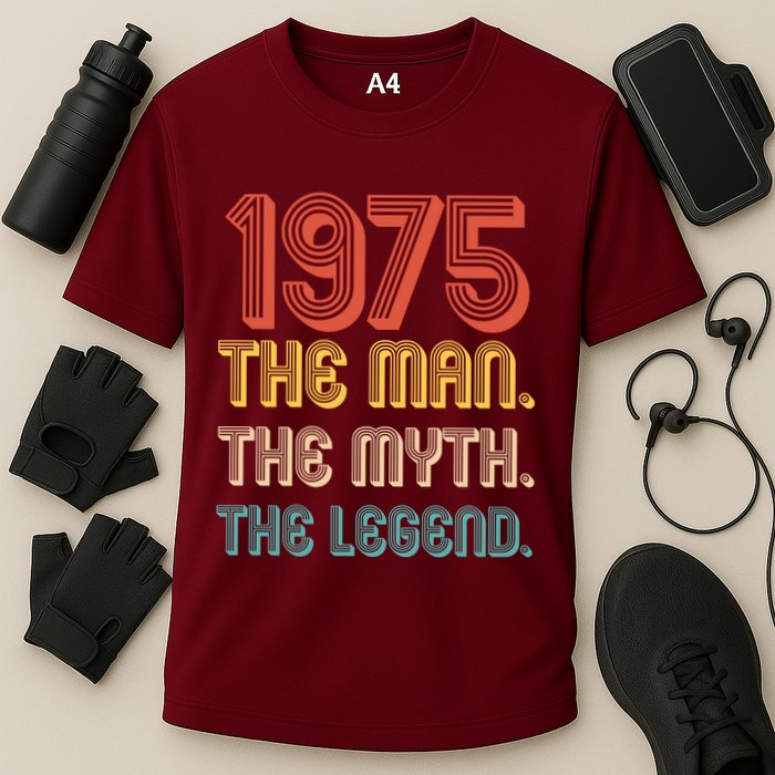 The Man The Myth The Legend 1975 50th Birthday Cooling Performance Crew T-Shirt