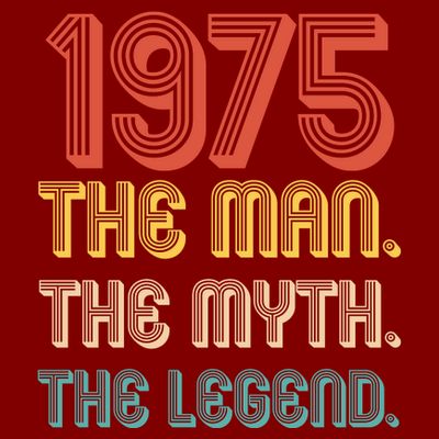 The Man The Myth The Legend 1975 50th Birthday T-Shirt