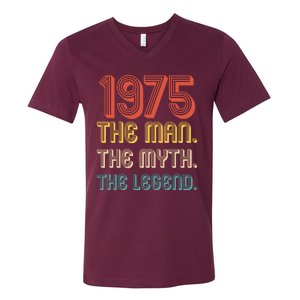 The Man The Myth The Legend 1975 50th Birthday V-Neck T-Shirt