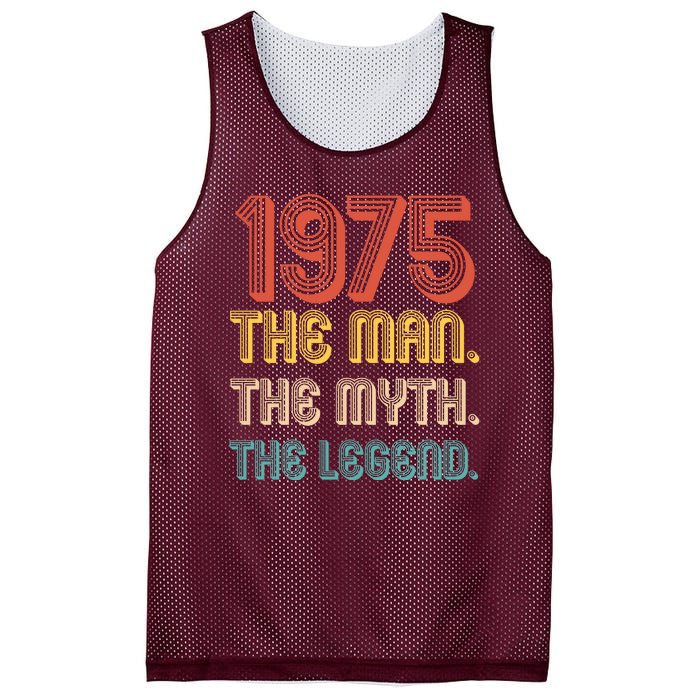 The Man The Myth The Legend 1975 50th Birthday Mesh Reversible Basketball Jersey Tank