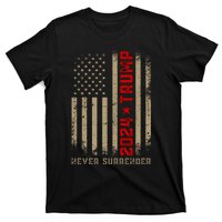 Trump never surrender 2024 Mugshot T-Shirt