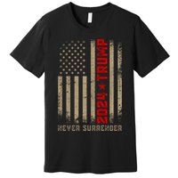 Trump never surrender 2024 Mugshot Premium T-Shirt