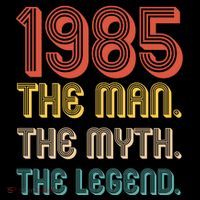 The Man The Myth The Legend 1985 40th Birthday City Backpack