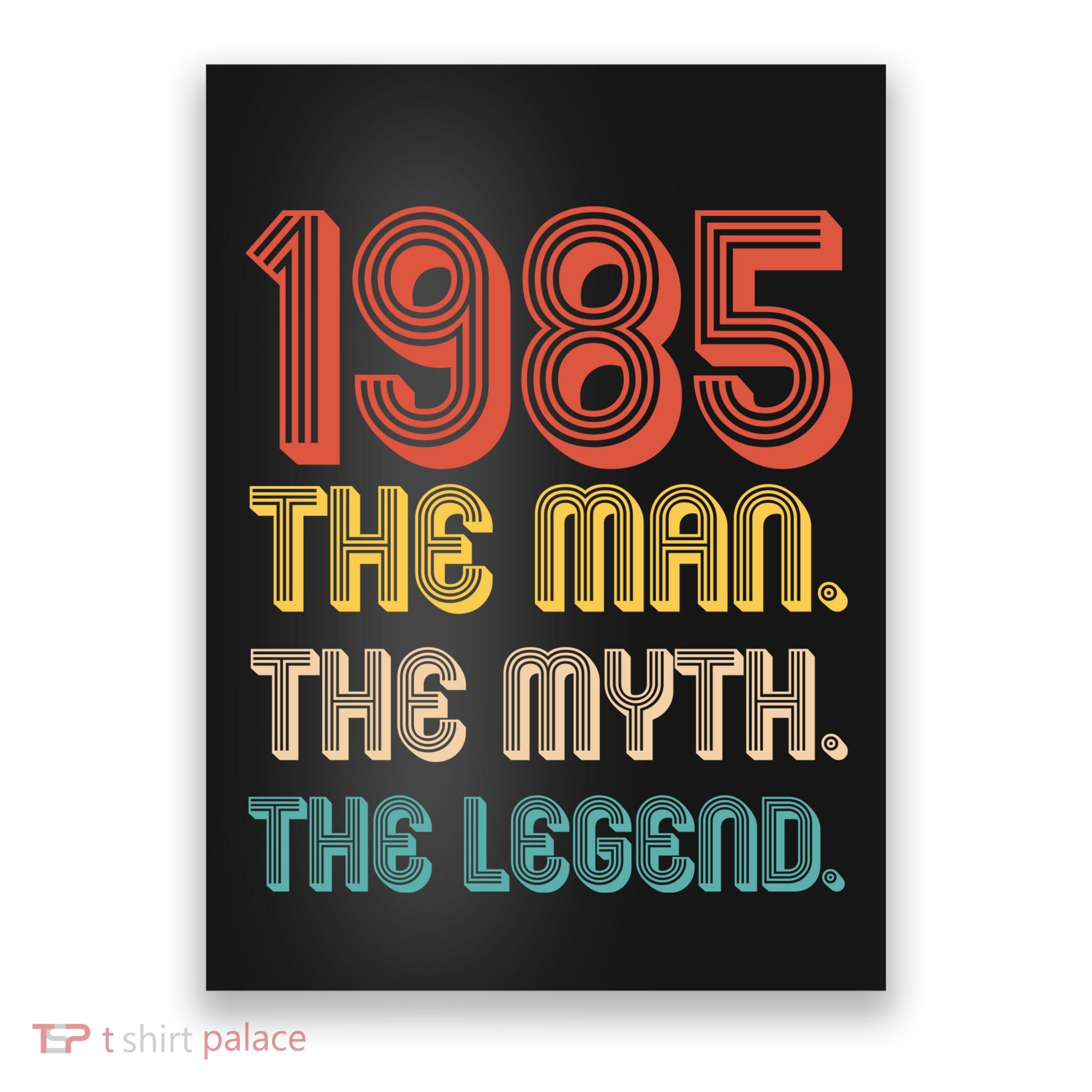 The Man The Myth The Legend 1985 40th Birthday Poster