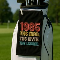 The Man The Myth The Legend 1985 40th Birthday Golf Towel