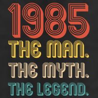 The Man The Myth The Legend 1985 40th Birthday Golf Towel