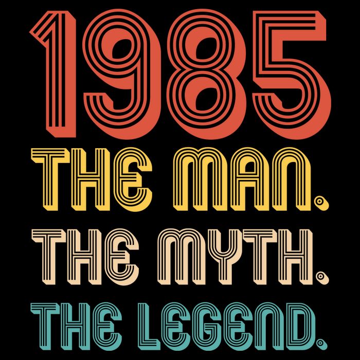 The Man The Myth The Legend 1985 40th Birthday Wool Snapback Cap