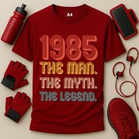 The Man The Myth The Legend 1985 40th Birthday Cooling Performance Crew T-Shirt