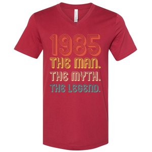 The Man The Myth The Legend 1985 40th Birthday V-Neck T-Shirt