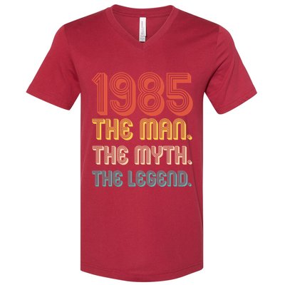The Man The Myth The Legend 1985 40th Birthday V-Neck T-Shirt