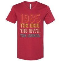 The Man The Myth The Legend 1985 40th Birthday V-Neck T-Shirt