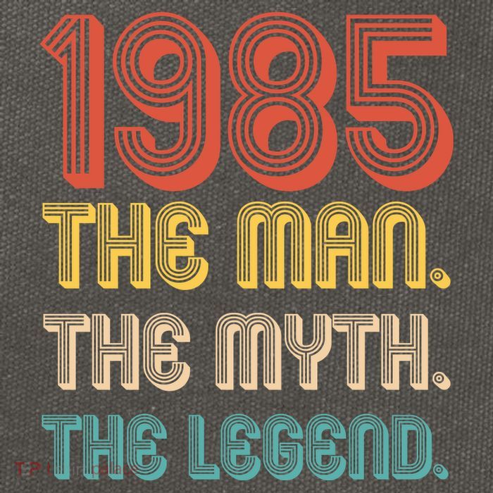 The Man The Myth The Legend 1985 40th Birthday Cotton Canvas Backpack