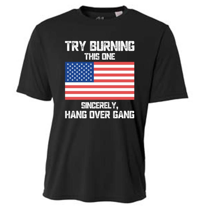 Tom Macdonald Try Burning This One Sincerely Hang Over Gang Cooling Performance Crew T-Shirt