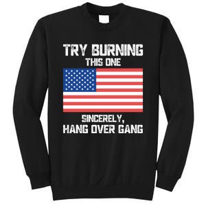 Tom Macdonald Try Burning This One Sincerely Hang Over Gang Sweatshirt