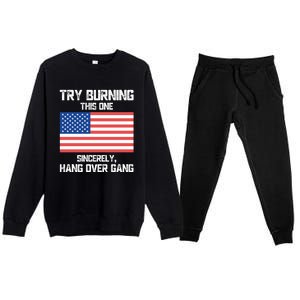 Tom Macdonald Try Burning This One Sincerely Hang Over Gang Premium Crewneck Sweatsuit Set