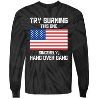 Tom Macdonald Try Burning This One Sincerely Hang Over Gang Tie-Dye Long Sleeve Shirt