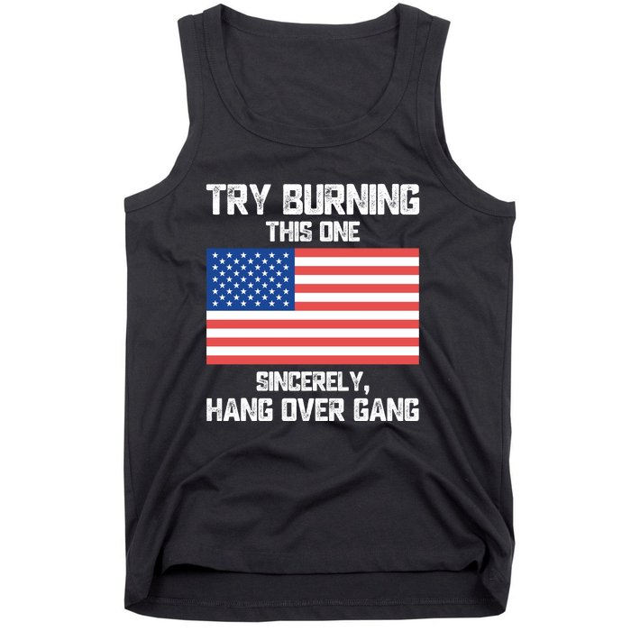 Tom Macdonald Try Burning This One Sincerely Hang Over Gang Tank Top