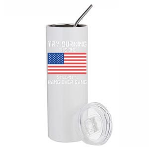 Tom Macdonald Try Burning This One Sincerely Hang Over Gang Stainless Steel Tumbler