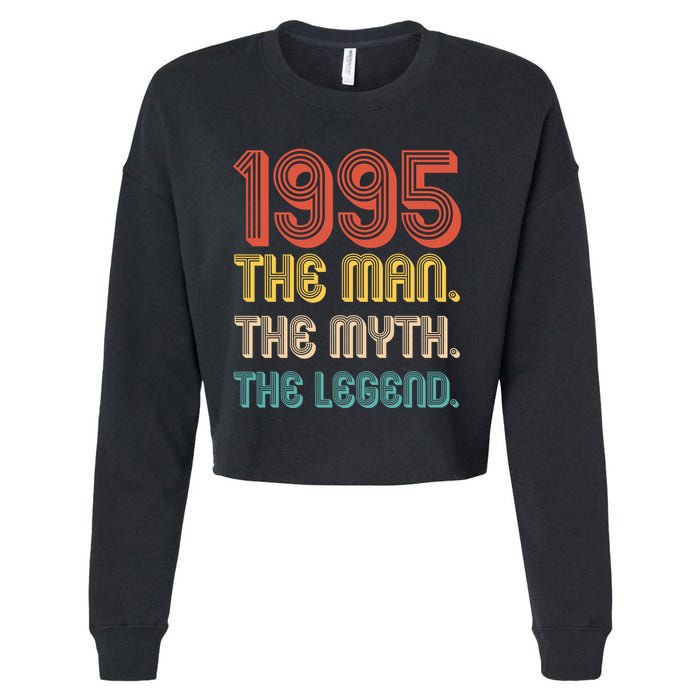 The Man The Myth The Legend 1995 30th Birthday Cropped Pullover Crew