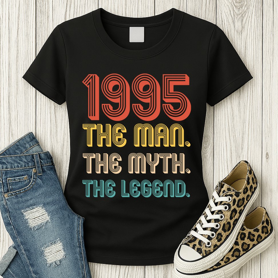 The Man The Myth The Legend 1995 30th Birthday Womens T-Shirt