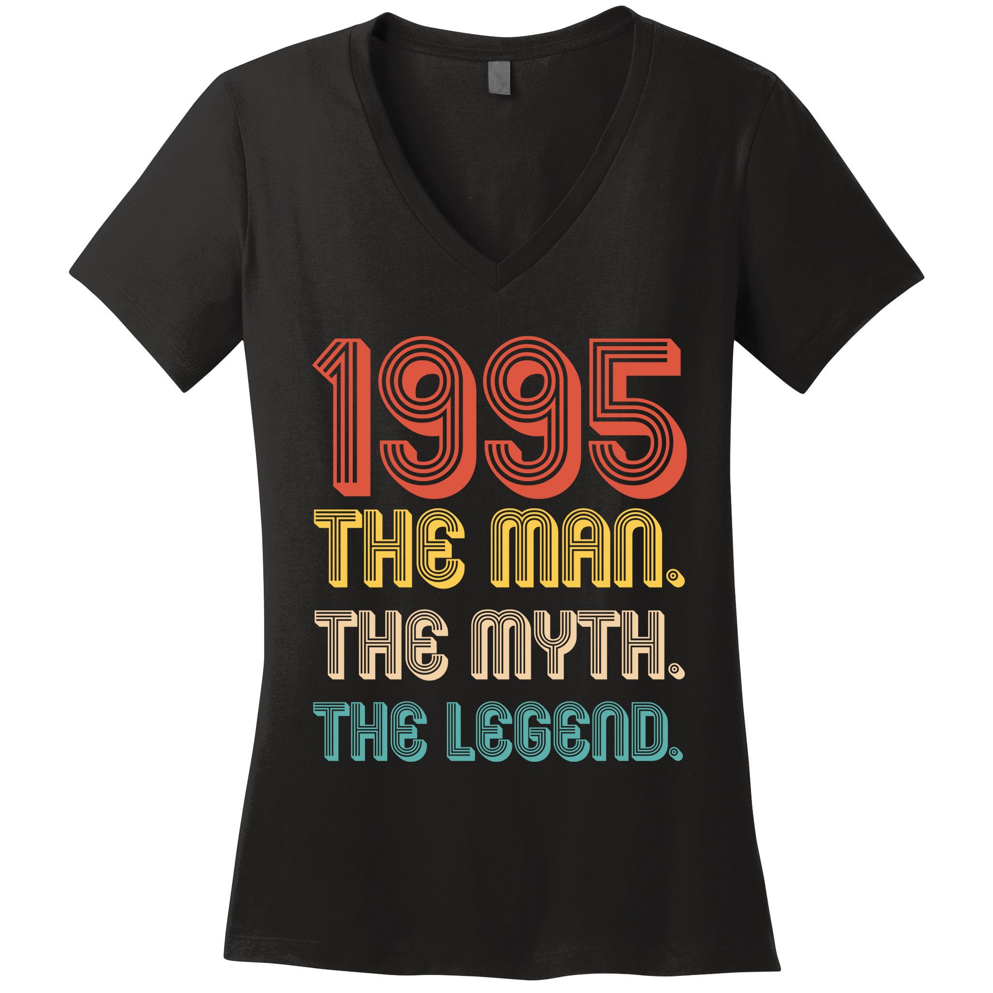 The Man The Myth The Legend 1995 30th Birthday Women's V-Neck T-Shirt