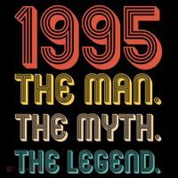 The Man The Myth The Legend 1995 30th Birthday Wool Snapback Cap