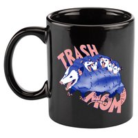 Trash Mom Trash Panda Racoon Meme 11oz C Handle Ceramic Mug