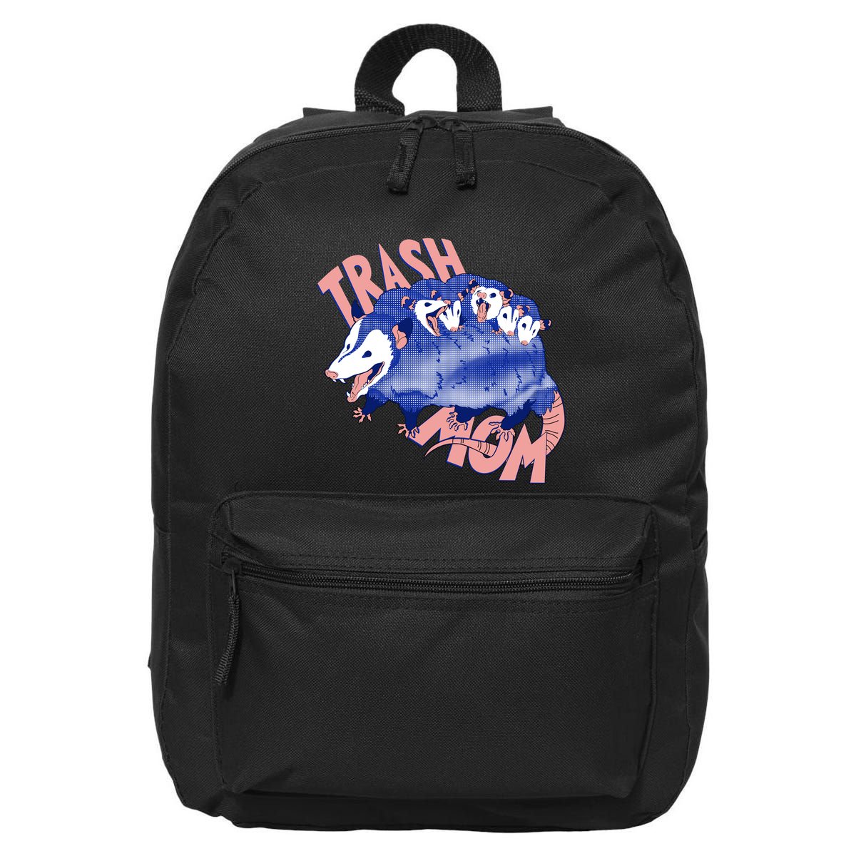Trash Mom Trash Panda Racoon Meme 16 in Basic Backpack