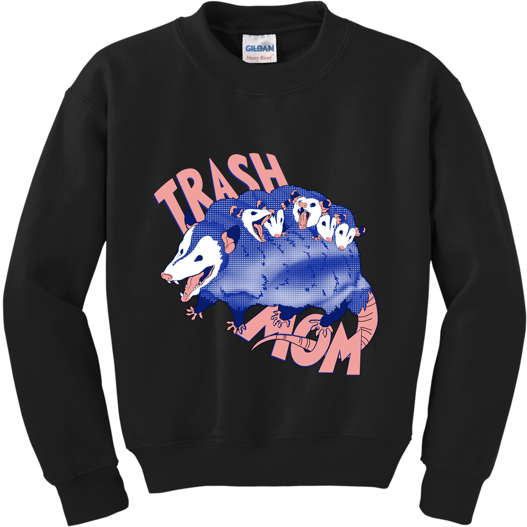 Trash Mom Trash Panda Racoon Meme Kids Sweatshirt