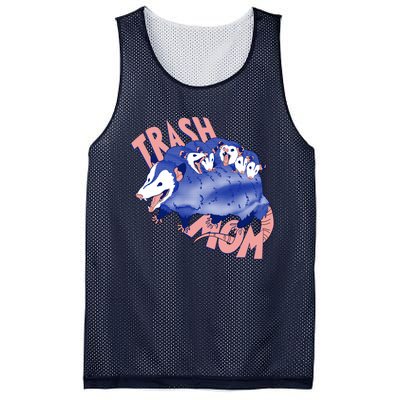 Trash Mom Trash Panda Racoon Meme Mesh Reversible Basketball Jersey Tank