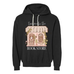 Take Me To The Book Store Garment-Dyed Fleece Hoodie