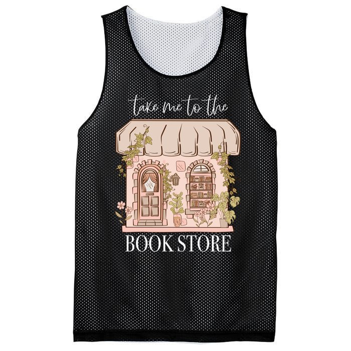 Take Me To The Book Store Mesh Reversible Basketball Jersey Tank