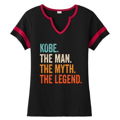 The Man The Myth The Legend Ladies Halftime Notch Neck Tee