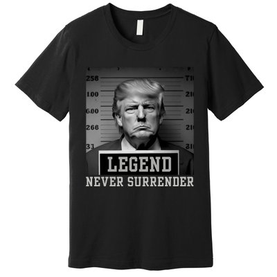 Trump never surrender 2024 Mugshot Premium T-Shirt