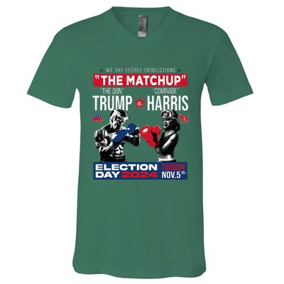 The Matchup The Don And Comrade Harris Pro Trump 2024 V-Neck T-Shirt