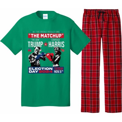 The Matchup The Don And Comrade Harris Pro Trump 2024 Pajama Set