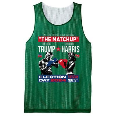 The Matchup The Don And Comrade Harris Pro Trump 2024 Mesh Reversible Basketball Jersey Tank