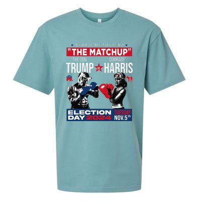 The Matchup The Don And Comrade Harris Pro Trump 2024 Sueded Cloud Jersey T-Shirt