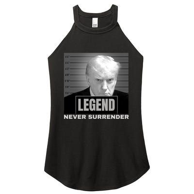 Trump never surrender 2024 Mugshot Women’s Perfect Tri Rocker Tank