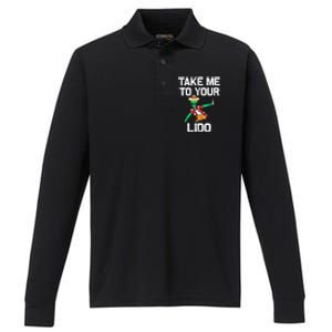 Take me to your Lido | Funny Cruise Vacation gift Tank Top Performance Long Sleeve Polo