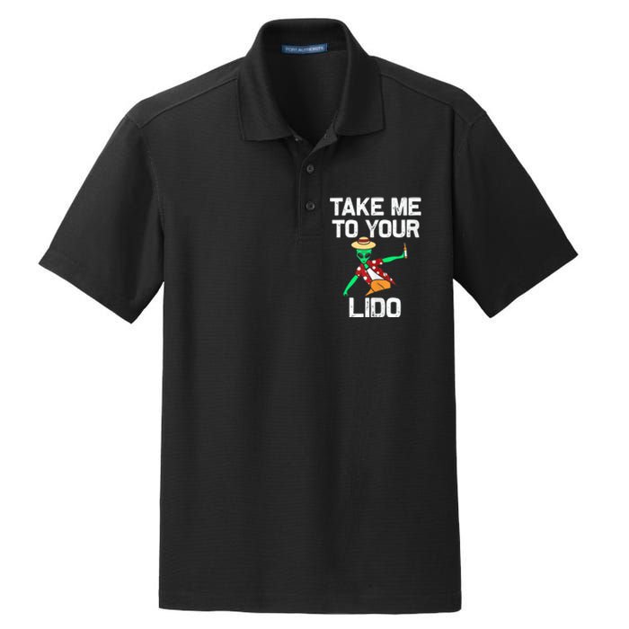 Take me to your Lido | Funny Cruise Vacation gift Tank Top Dry Zone Grid Polo