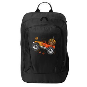 Turkey Monster Truck Funny Thanksgiving City Backpack