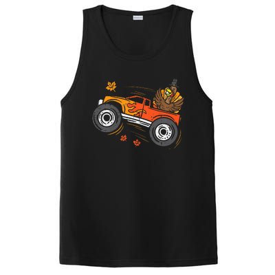 Turkey Monster Truck Funny Thanksgiving PosiCharge Competitor Tank